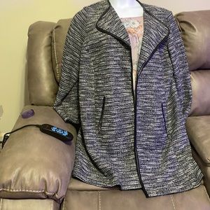 JM Collection Open Front Longline Jacket!